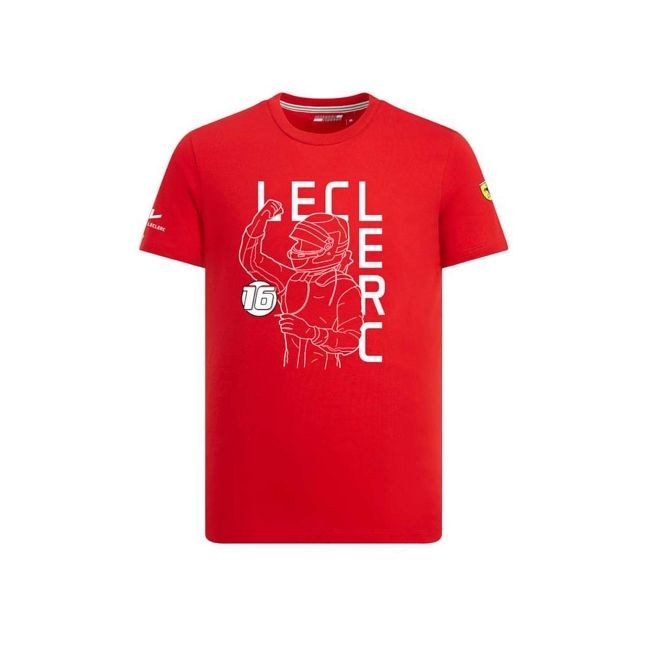 Ferrari dětské triko Leclerc Driver - dětské dětská trička
