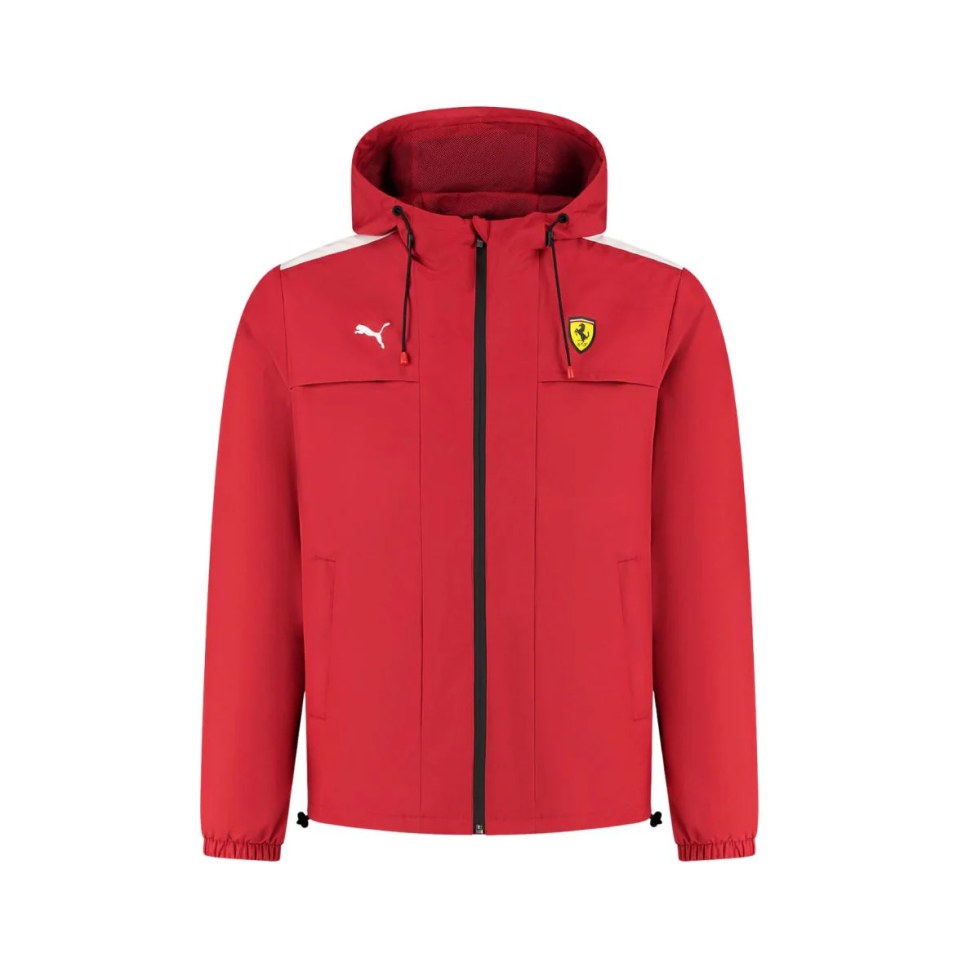 Ferrari F1 2025 nepromokavá bunda červená Ferrari F1 2025 nepromokavá bunda červená - dámské pánské bundy