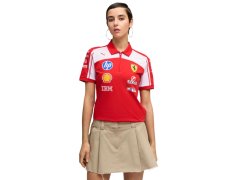 Ferrari F1 2026 dámské týmové polo tričko červené 3