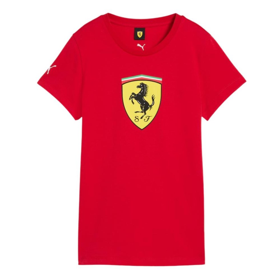 Ferrari F1 2026 dámské tričko s&nbsp;velkým logem - červené - dámské topy a&nbsp;trička