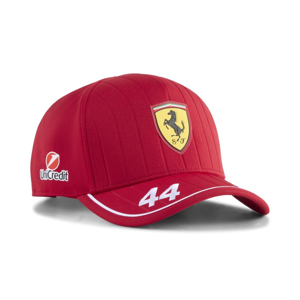 Ferrari F1 2025 kšiltovka Lewis Hamilton dětská červená - dětské kšiltovky