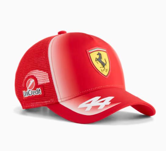 Ferrari F1 2026 dětská týmová kšiltovka Lewis Hamilton #44 - červená - dětské kšiltovky