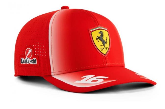 Ferrari F1 2026 dětská kšiltovka Charles Leclerc # 16 - červená - dětské kšiltovky