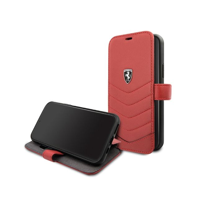 Ferrari kožené pouzdro červené - doplňky Pouzdra a kryty na mobil