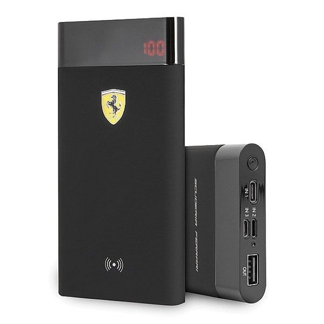 Ferrari power banka bezdrátová SF 8000mAh černá - doplňky Pouzdra a kryty na mobil