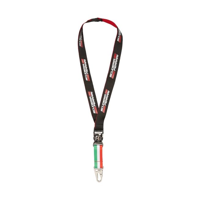 Ferrari šnůra na klíče černá - doplňky Přívěsky na klíče a klíčenky, odznaky