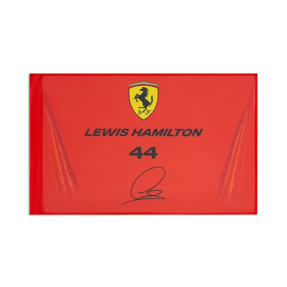 Ferrari F1 2026 vlajka Lewis Hamilton 90x60cm - červená - doplňky Vlajky