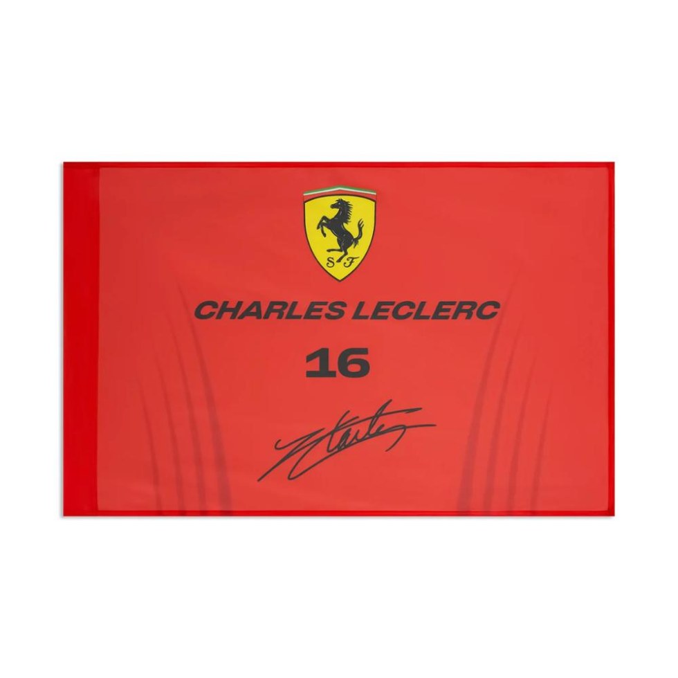Ferrari F1 2026 vlajka Charles Leclerc 90x60cm červená - doplňky Vlajky