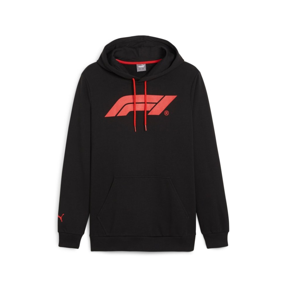 Ferrari formula 1 F1 pánská mikina s kapucí ESS Logo - Puma černá Ferrari formula 1 F1 pánská mikina s kapucí ESS Logo - Puma černá - pánské mikiny