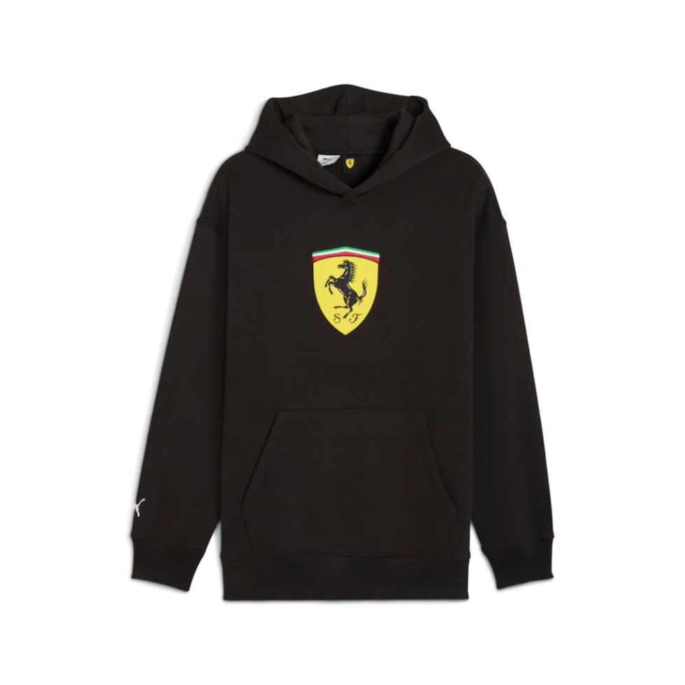 Ferrari pánská mikina Sportswear s kapucí - Puma černá - pánské mikiny