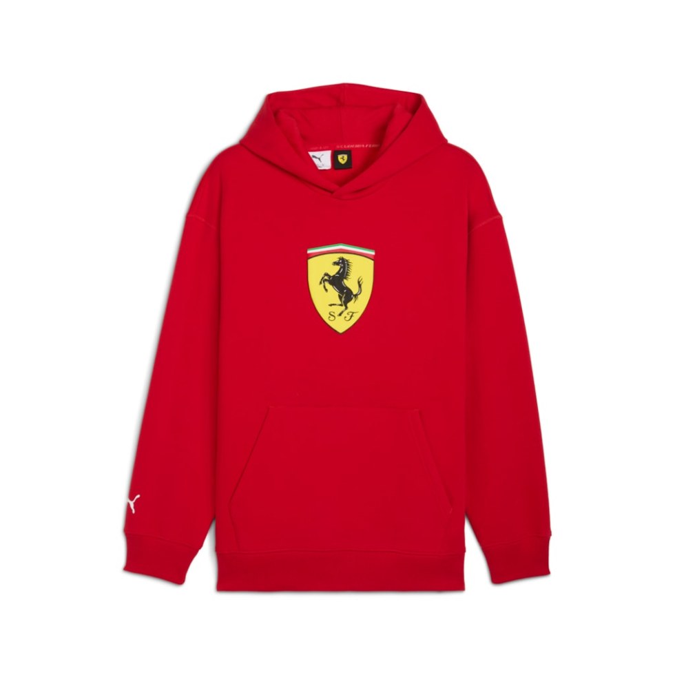 Ferrari pánská mikina Sportswear s kapucí - Puma červená Ferrari pánská mikina Sportswear s kapucí - Puma červená - pánské mikiny