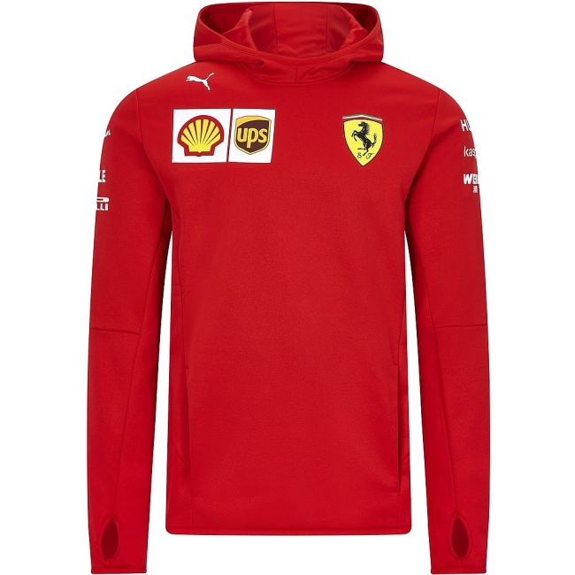 Ferrari týmová Fleece mikina červená