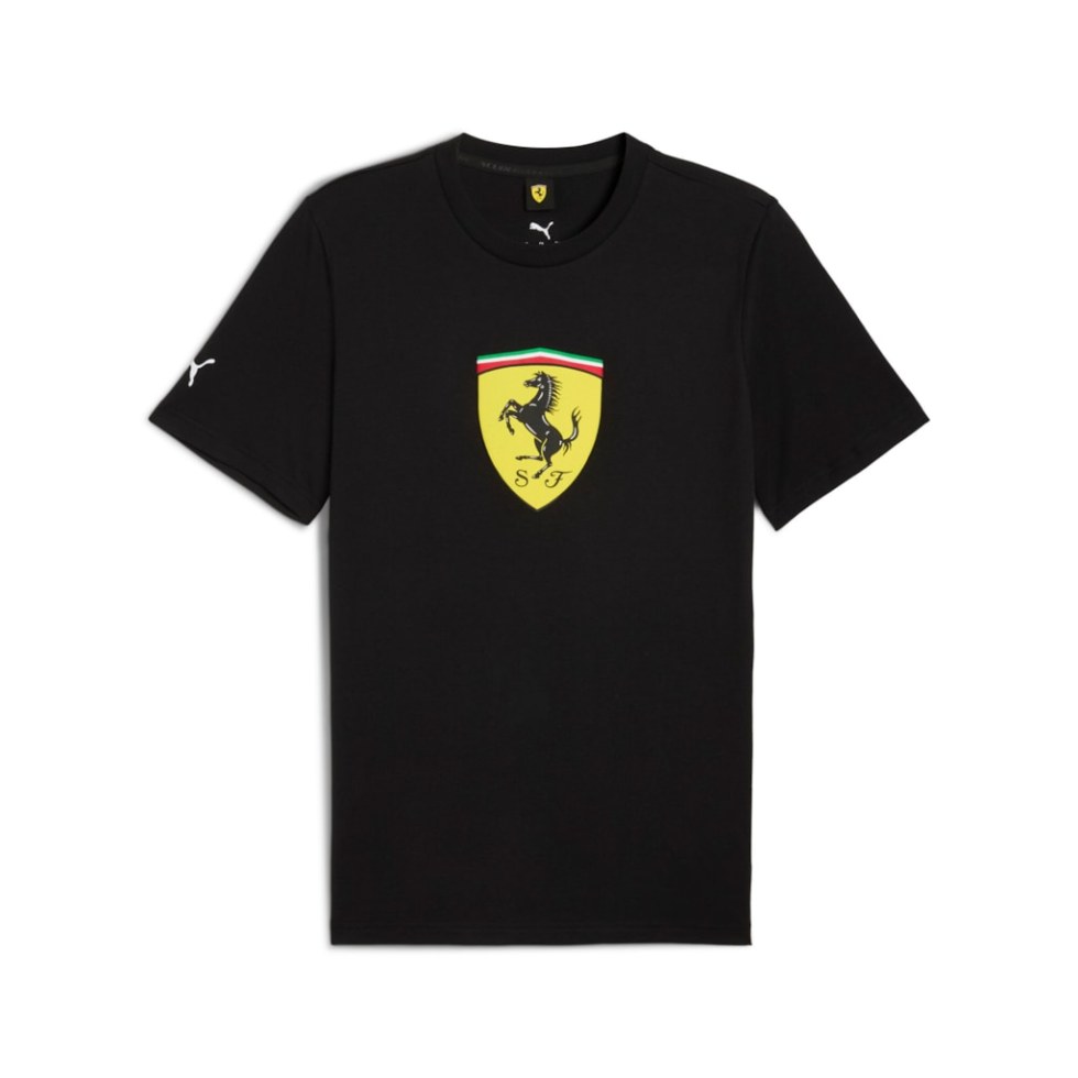 Ferrari pánské tričko Sportswear s logem - Puma černé Ferrari pánské tričko Sportswear s logem - Puma černé - pánské trička