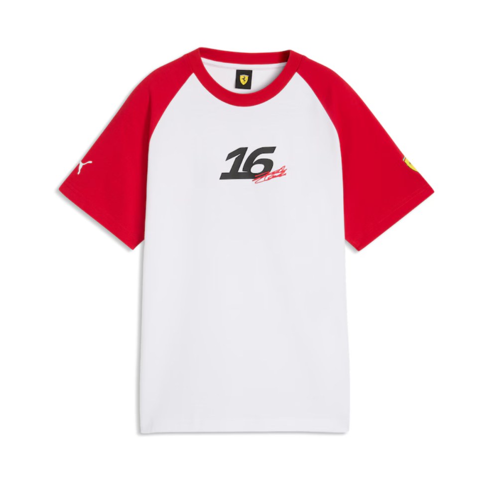 Ferrari F1 2026 pánské tričko Charles Leclerc bílé - pánské trička